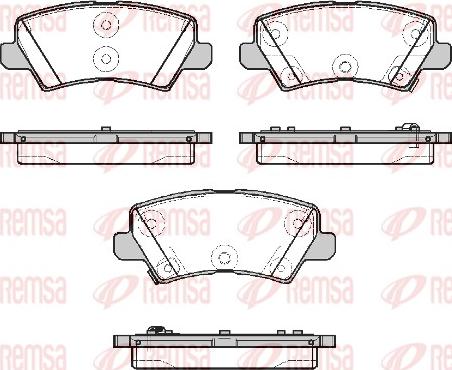 Remsa 1804.02 - Гальмівні колодки, дискові гальма autozip.com.ua