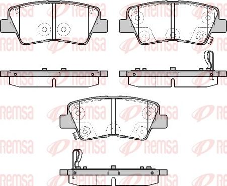 Remsa 1807.02 - Гальмівні колодки, дискові гальма autozip.com.ua