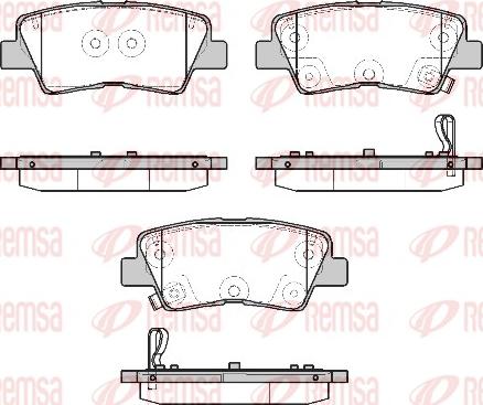 Remsa 1807.12 - Гальмівні колодки, дискові гальма autozip.com.ua