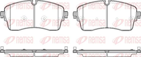 Remsa 1815.00 - Гальмівні колодки, дискові гальма autozip.com.ua