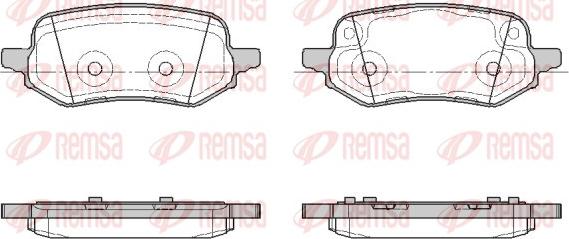 Remsa 1886.00 - Гальмівні колодки, дискові гальма autozip.com.ua