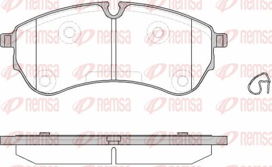 Remsa 1830.00 - Гальмівні колодки, дискові гальма autozip.com.ua