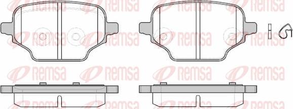 Remsa 1837.00 - Гальмівні колодки, дискові гальма autozip.com.ua