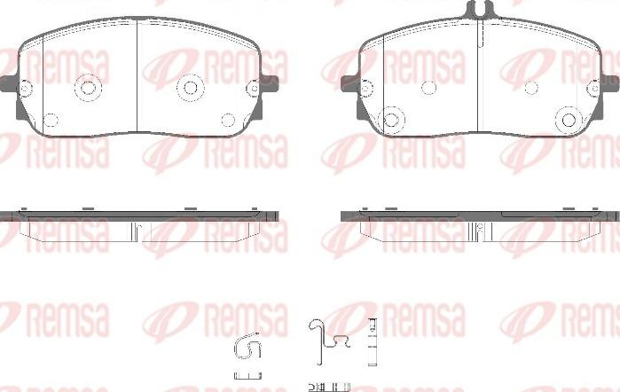 Remsa 1826.05 - Гальмівні колодки, дискові гальма autozip.com.ua