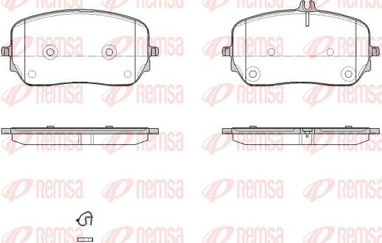 Remsa 1879.00 - Гальмівні колодки, дискові гальма autozip.com.ua