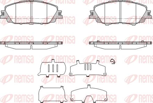Remsa 1870.00 - Гальмівні колодки, дискові гальма autozip.com.ua