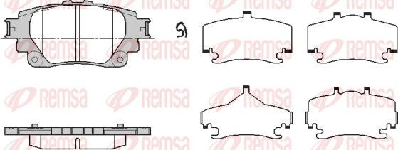 Remsa 1871.00 - Гальмівні колодки, дискові гальма autozip.com.ua