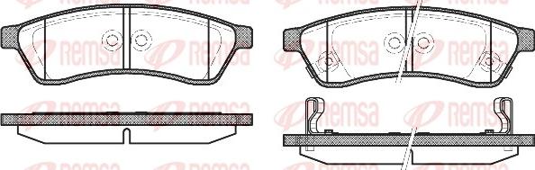 Remsa 1349.02 - Гальмівні колодки, дискові гальма autozip.com.ua