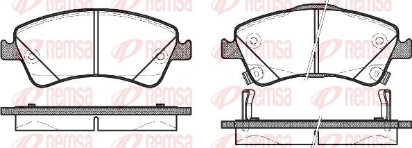 Remsa 1341.12 - Гальмівні колодки, дискові гальма autozip.com.ua