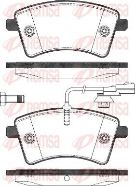 Remsa 1351.01 - Гальмівні колодки, дискові гальма autozip.com.ua