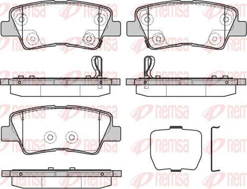 Remsa 1362.30 - Гальмівні колодки, дискові гальма autozip.com.ua