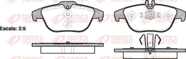 Remsa 1305.00 - Гальмівні колодки, дискові гальма autozip.com.ua