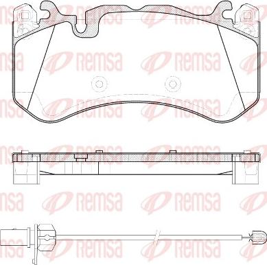 Remsa 1300.30 - Гальмівні колодки, дискові гальма autozip.com.ua