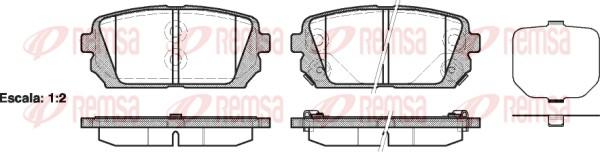 Remsa 1303.02 - Гальмівні колодки, дискові гальма autozip.com.ua