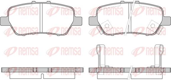 Remsa 1330.02 - Гальмівні колодки, дискові гальма autozip.com.ua