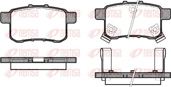 Remsa 1332.02 - Гальмівні колодки, дискові гальма autozip.com.ua