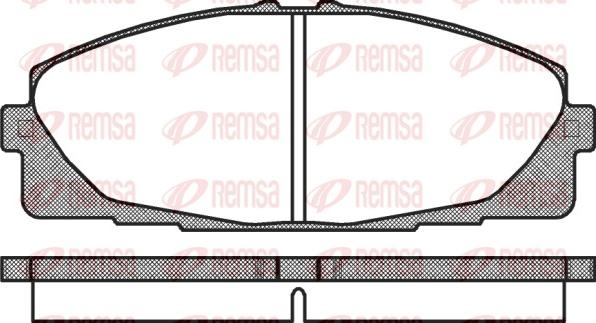 Remsa 1325.00 - Гальмівні колодки, дискові гальма autozip.com.ua