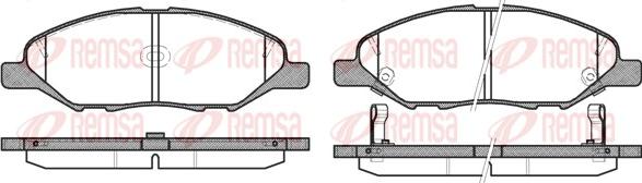 Remsa 1293.02 - Гальмівні колодки, дискові гальма autozip.com.ua