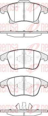 Remsa 1249.20 - Гальмівні колодки, дискові гальма autozip.com.ua