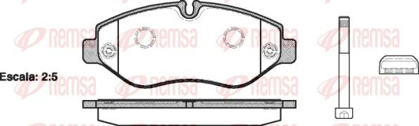 Remsa 1245.10 - Гальмівні колодки, дискові гальма autozip.com.ua