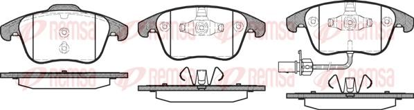 Remsa 1219.11 - Гальмівні колодки, дискові гальма autozip.com.ua