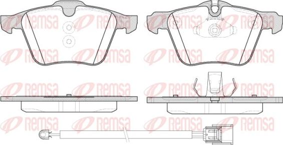 Remsa 1217.02 - Гальмівні колодки, дискові гальма autozip.com.ua