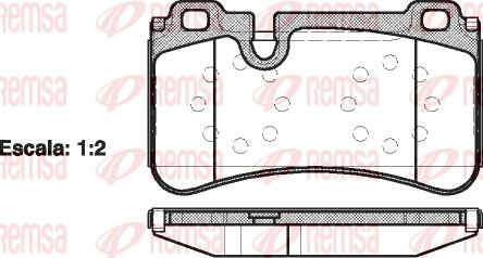 Remsa 1280.00 - Гальмівні колодки, дискові гальма autozip.com.ua