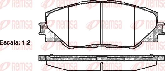 Remsa 1234.00 - Колодка торм. диск. TOYOTA RAV 4 передн. пр-во REMSA autozip.com.ua