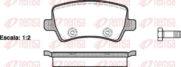 Remsa 1236.00 - Гальмівні колодки, дискові гальма autozip.com.ua