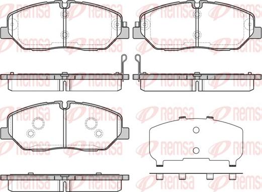 Remsa 1226.32 - Гальмівні колодки, дискові гальма autozip.com.ua