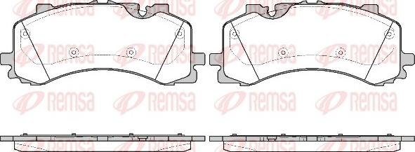 Remsa 1744.00 - Гальмівні колодки, дискові гальма autozip.com.ua