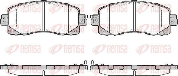 Remsa 1741.04 - Гальмівні колодки, дискові гальма autozip.com.ua