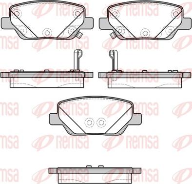 Remsa 1700.02 - Гальмівні колодки, дискові гальма autozip.com.ua