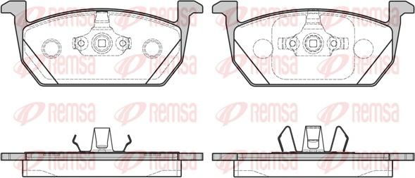 Remsa 1710.00 - Гальмівні колодки, дискові гальма autozip.com.ua