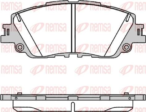 Remsa 1787.00 - Гальмівні колодки, дискові гальма autozip.com.ua