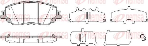 Remsa 1787.10 - Гальмівні колодки, дискові гальма autozip.com.ua