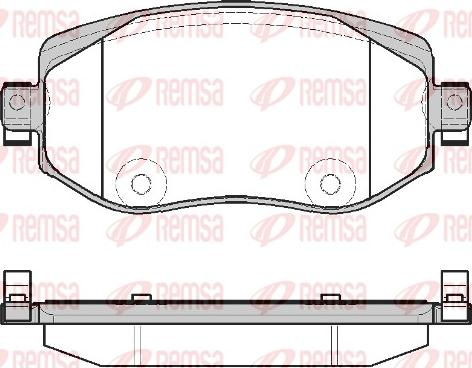 Remsa 1724.08 - Гальмівні колодки, дискові гальма autozip.com.ua