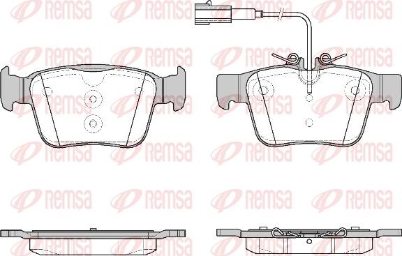 Remsa 1722.02 - Гальмівні колодки, дискові гальма autozip.com.ua