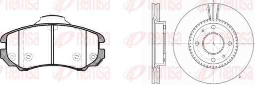 Remsa 8953.01 - Комплект гальм, дисковий гальмівний механізм autozip.com.ua