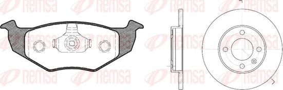 Remsa 8609.03 - Комплект гальм, дисковий гальмівний механізм autozip.com.ua