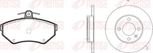 Remsa 8631.03 - Комплект гальм, дисковий гальмівний механізм autozip.com.ua