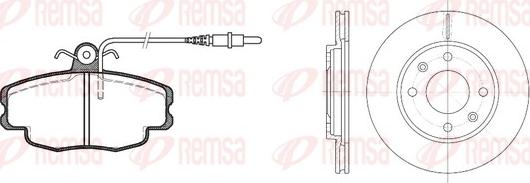 Remsa 8141.03 - Комплект гальм, дисковий гальмівний механізм autozip.com.ua