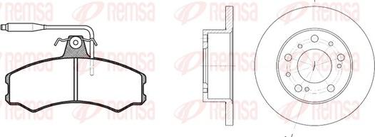 Remsa 8143.00 - Комплект гальм, дисковий гальмівний механізм autozip.com.ua