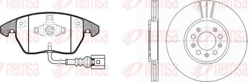 Remsa 81030.03 - Комплект гальм, дисковий гальмівний механізм autozip.com.ua