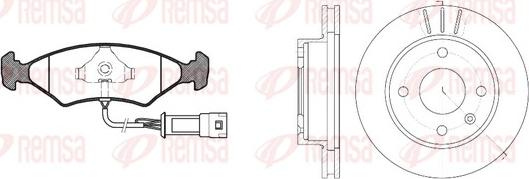 Remsa 8119.03 - Комплект гальм, дисковий гальмівний механізм autozip.com.ua