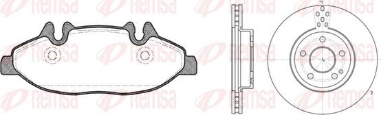 Remsa 81109.00 - Комплект гальм, дисковий гальмівний механізм autozip.com.ua