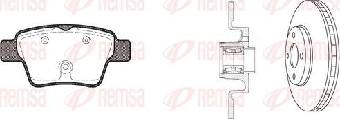 Remsa 81138.21 - Комплект гальм, дисковий гальмівний механізм autozip.com.ua