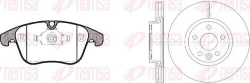 Remsa 81219.00 - Комплект гальм, дисковий гальмівний механізм autozip.com.ua