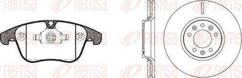Remsa 81219.01 - Комплект гальм, дисковий гальмівний механізм autozip.com.ua