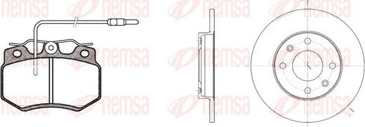 Remsa 8170.00 - Комплект гальм, дисковий гальмівний механізм autozip.com.ua